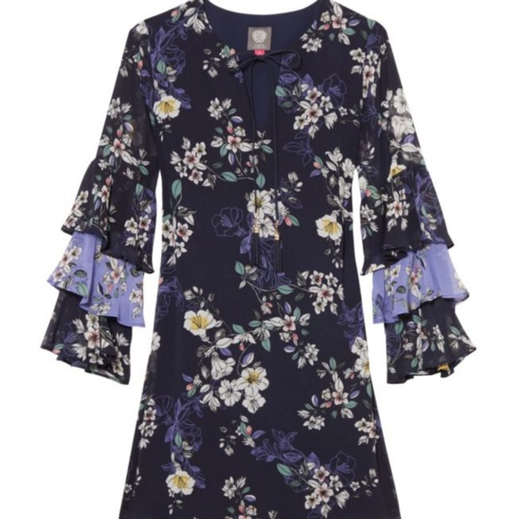 Vince Camuto Floral Print Dress - Picture 3 of 10